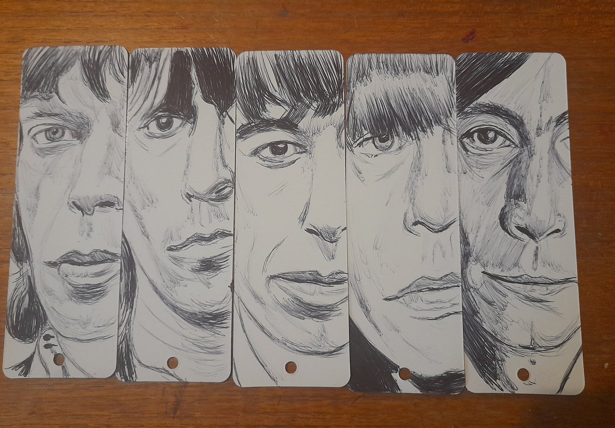 RhymesRadical's tweet image. THE ROLLING STONES - bookmark art #art #bookmarks #TheRollingStones
