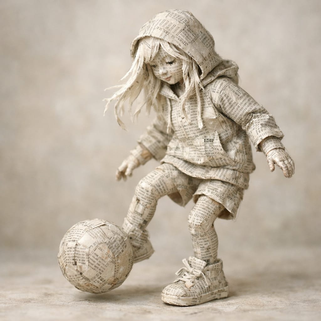 aefte_ai's tweet image. Papier-mache` #AIart #DigitalCommunity #paperart