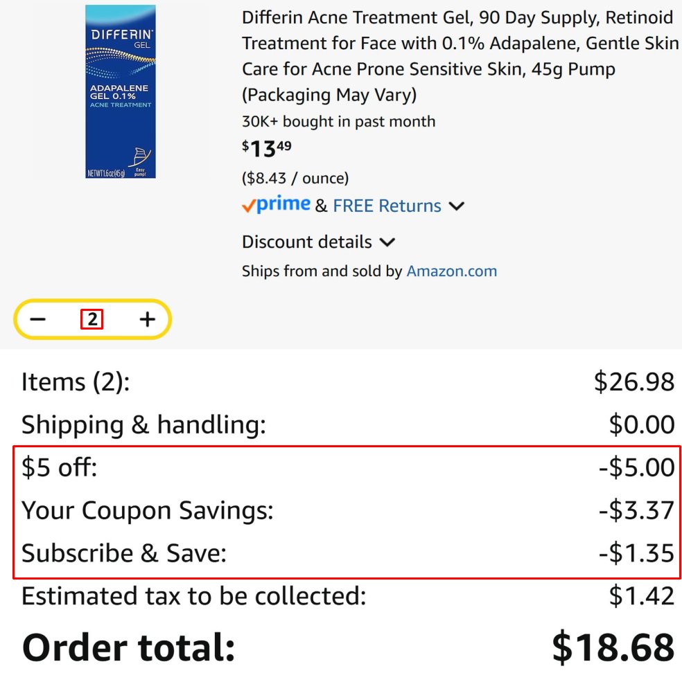 Pricerrors's tweet image. AMAZON JUST MESSED UP THIS PROMO

Discounted this Acne Gel but forgot to remove 2 other promos

Go to sub/save, clip coupon, add 2, then hit subscribe

Total should come to as low as $15 for 2! (REG $72)

pricedoffers.com/5yr9m #ad