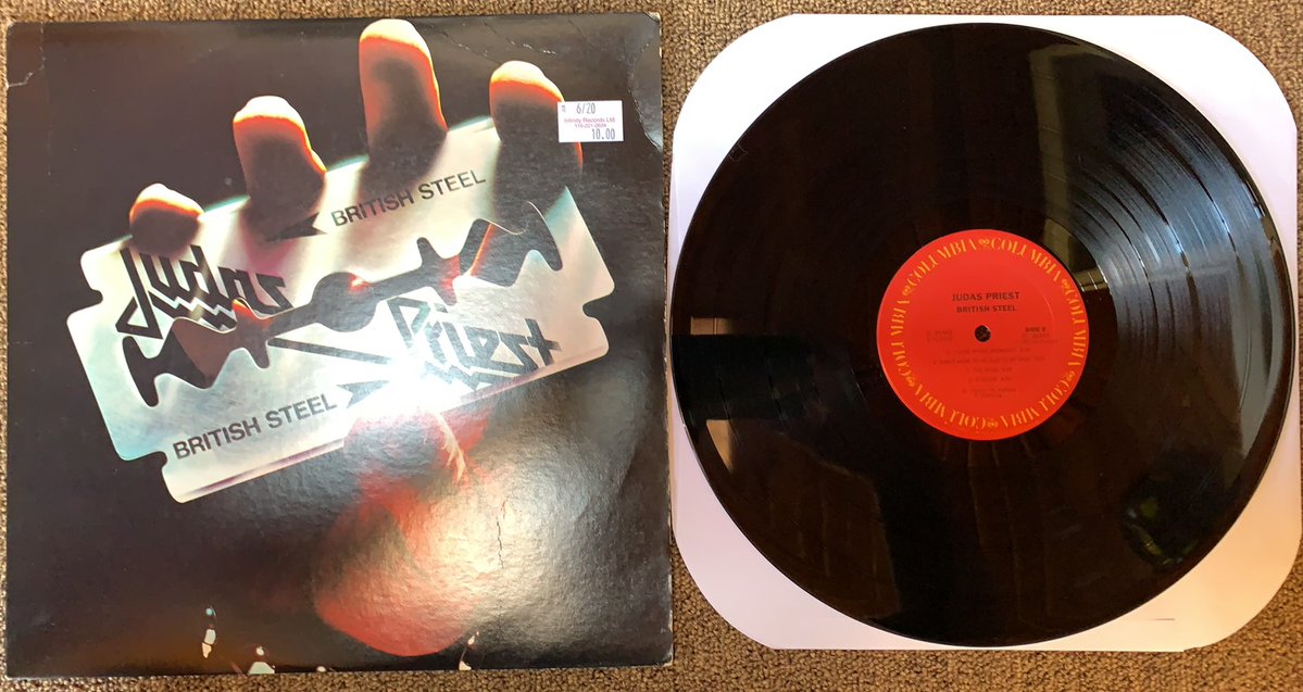 1023WBAB's tweet image. Today in 1980 @JudasPriest release their landmark album #BritishSteel What was the album that got you into #Metal? - @JoeRockWBAB
 #Rock #ClassicRock #HeavyMetal #JudasPriest #Vinyl #RockOnRock #TodayInRock #WBAB