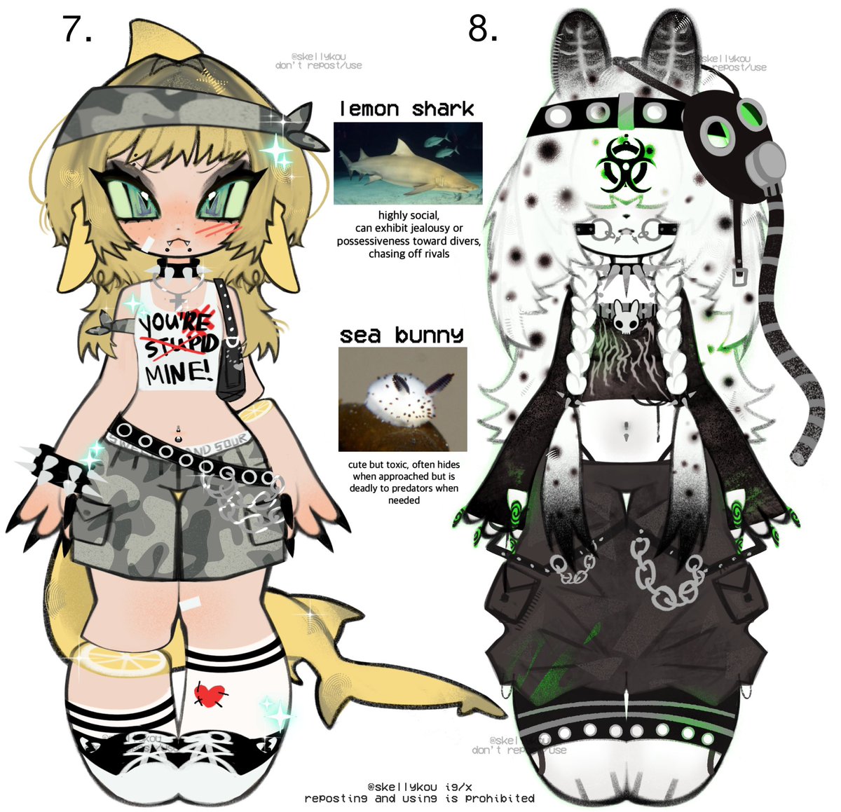 🐟🫧 Underwater Adopts 
DM or comment to claim !!
✦  $75 USD each (paypal/ko-fi)  
commercial use is +$40
more designs ⤹ ⛓️‍💥