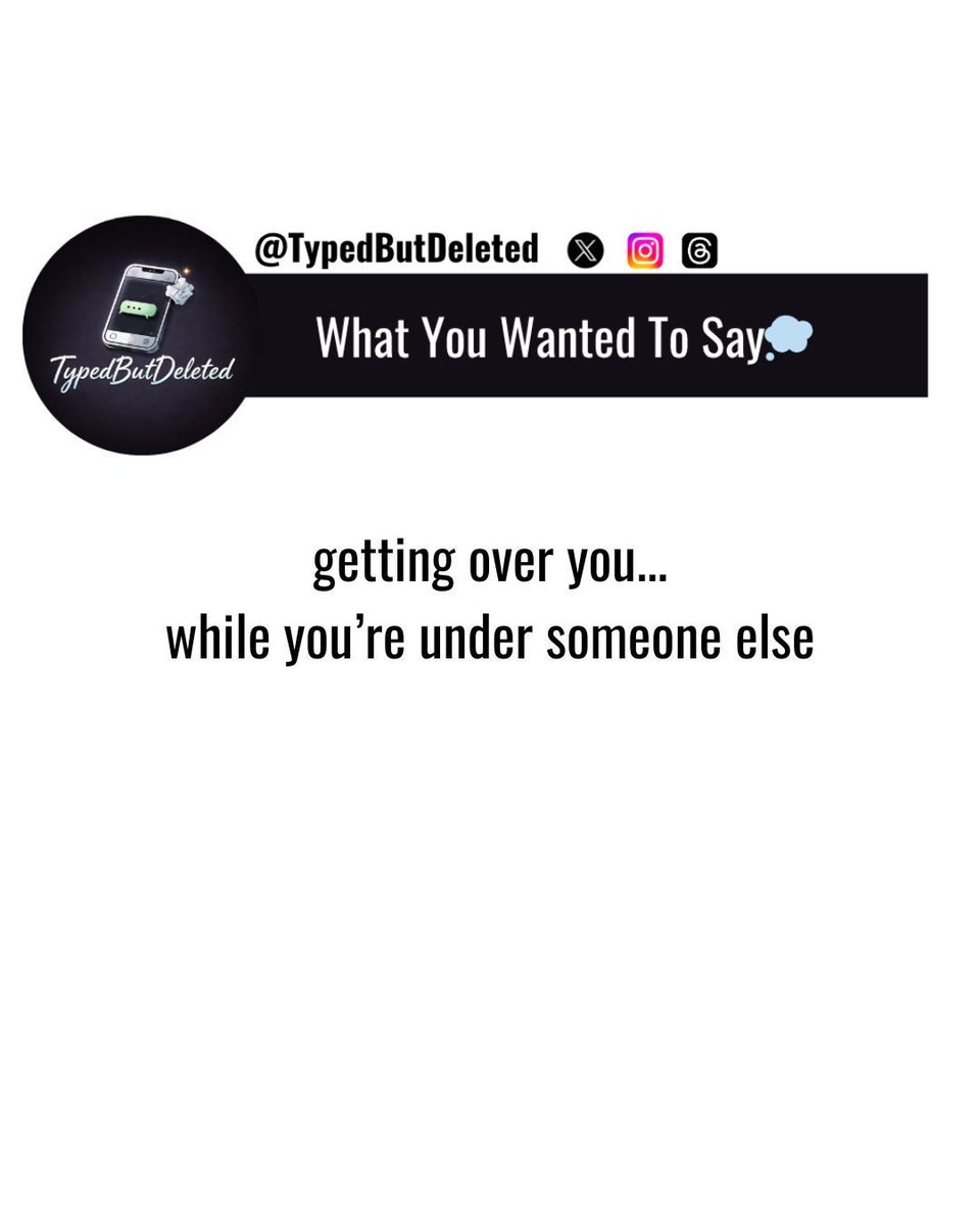 What You Wanted To Say tweet media