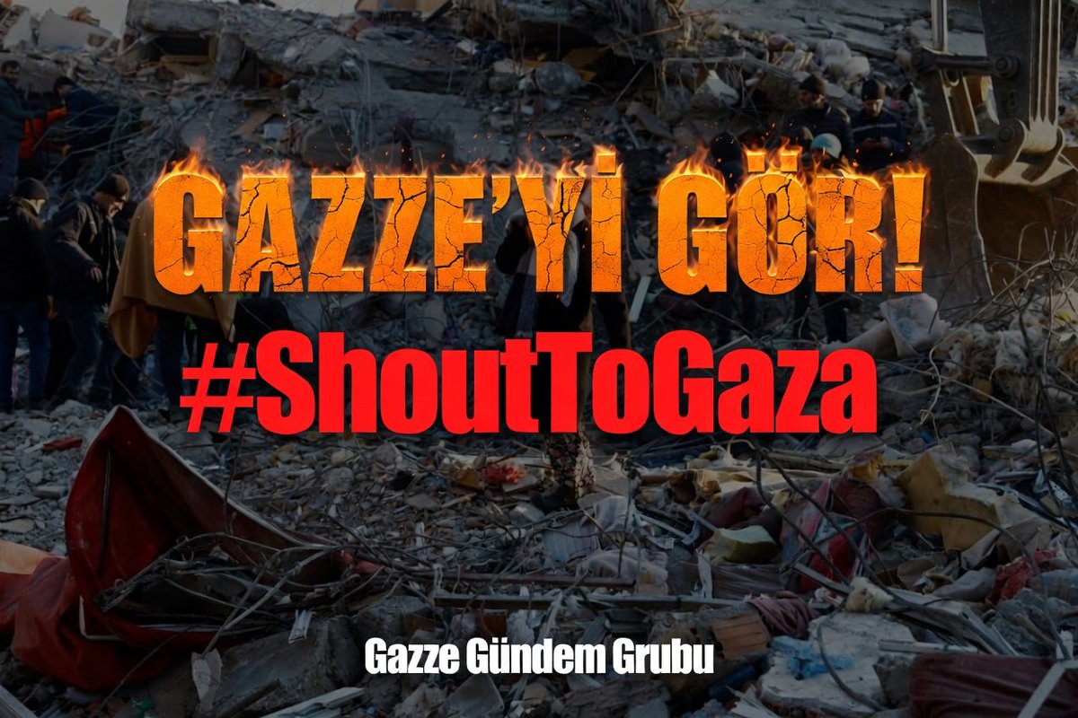 "Unutmadık, alışmadık, vazgeçmedik!

 Gazze’nin çığlığı yüreğimizde, özgürlük davası dilimizde.

Zulme karşı sessiz kalanlardan olmayacağız.

Sonuna kadar Gazze, sonsuza kadar Filistin! 🇵🇸 

#ShoutToGaza