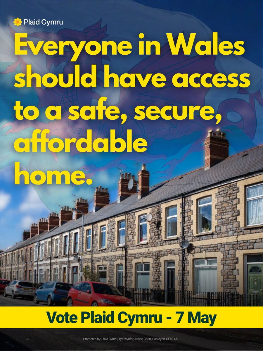 Plaid_Cymru's tweet photo. A Plaid Cymru government will tackle Wales' housing crisis head on by building more social homes, protecting renters and introducing a legal right to adequate housing.

👉 https://t.co/gy22MkB8Mi

Vote Plaid Cymru - 7 May 🏴󠁧󠁢󠁷󠁬󠁳󠁿 https://t.co/orb5jqMwm2