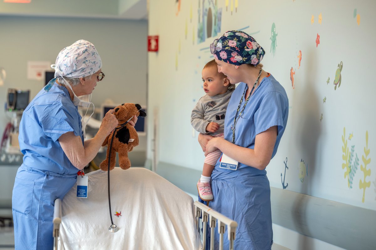 bch_anesthesia's tweet photo. New Staff Spotlight! 🐶 🩺 
Credentials: soft, loyal, 10/10 bedside manner. 
Welcome to the wonderful CRNA team, Nurse Puppy! https://t.co/ImIuA4PGUM
