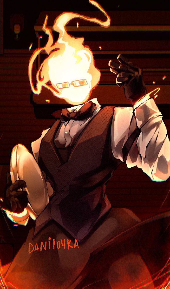 Danilo4ka8's tweet photo. Grillby in my dusttale take. He would still be in his place, providing a safe place for monsters and an ambush for enemies. He would have his own fight probably

#utdr #undertale #undertaleau #dusttale https://t.co/eeUS7WoisU