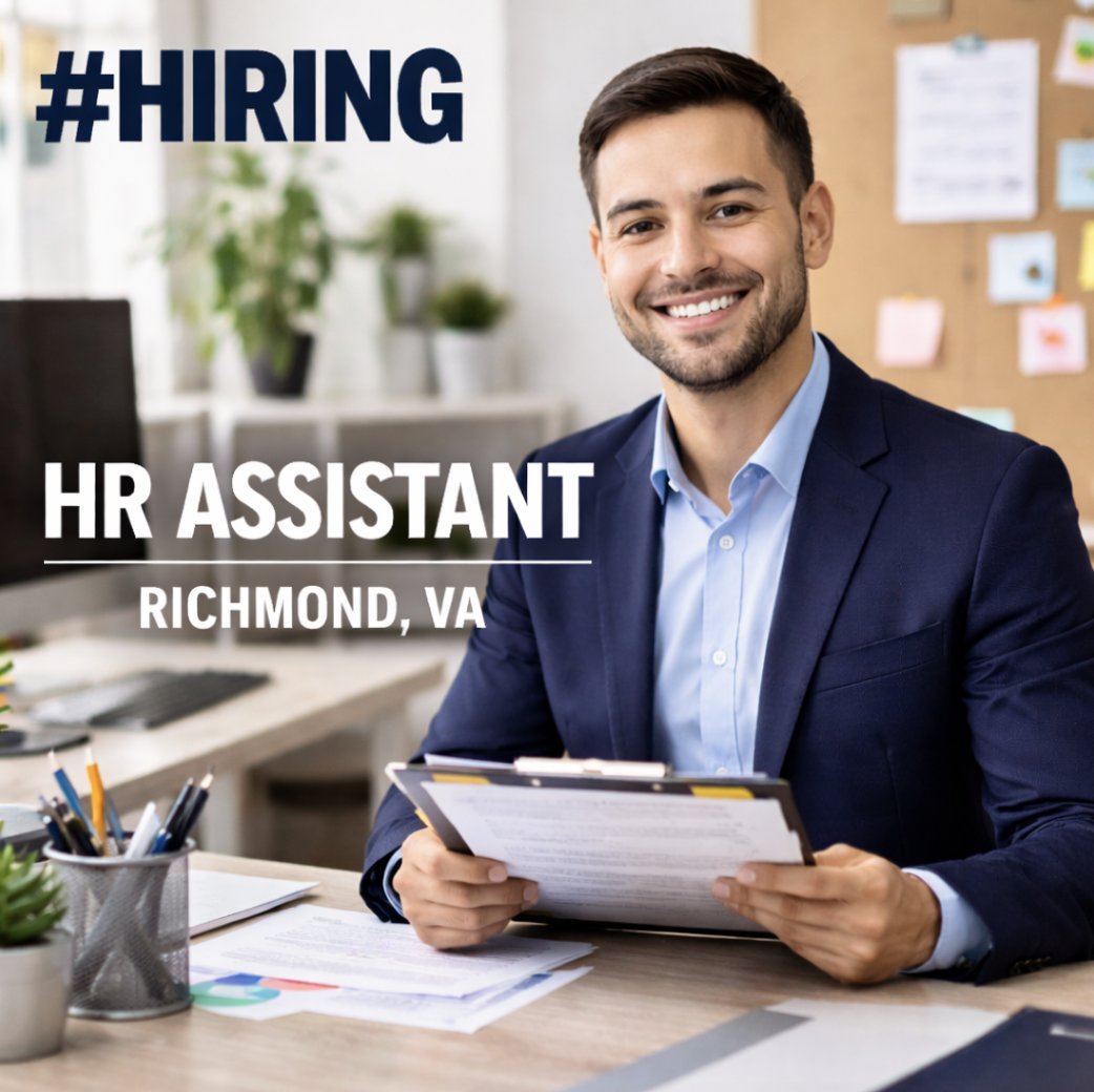 MJMorganGroup's tweet image. #HIRING: HR Assistant in Richmond, VA! Support recruiting, onboarding, and HR operations while ensuring compliance and employee support. Inquire today! ow.ly/OziM50YGwhe #HRJobs #HumanResources #RichmondJobs #NowHiring #MJMorganGroup