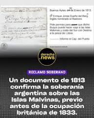 El caso del capitán inglés Henry Jones en 1813 es una evidencia temprana de soberanía argentina, ya que solicitó permiso a las autoridades de Buenos Aires para cazar lobos marinos en Malvinas.