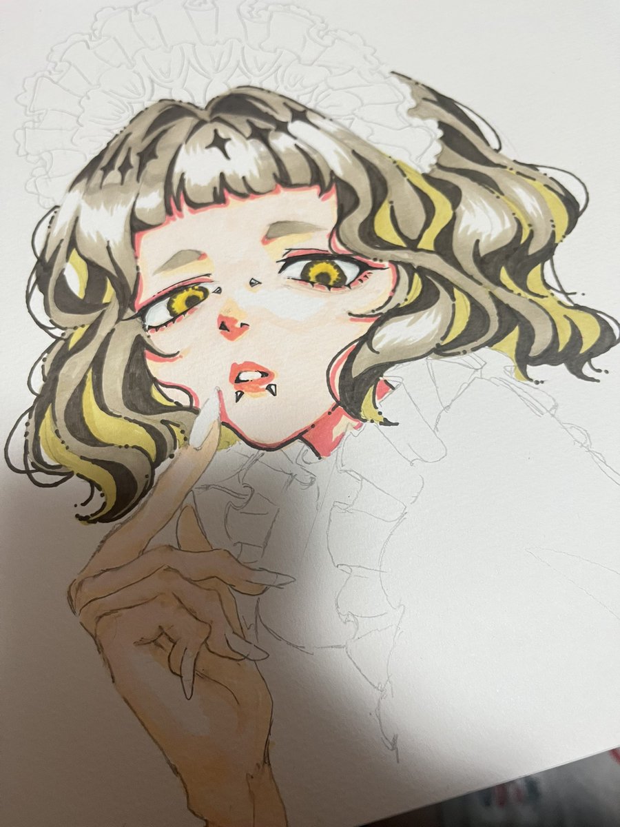 arajimaaa's tweet photo. 経過 #illustration https://t.co/IP7srq61vT