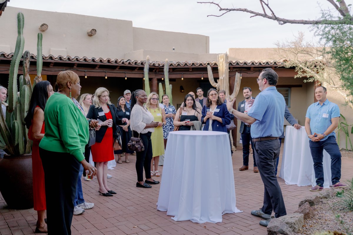 VLeadership's tweet photo. Last week, we hosted our largest Dinner &amp; Dialogue yet, bringing together 36 leaders from across the VL community for an evening of conversation &amp; connection.

Hosted at @dbgphx, it was a reminder of what’s possible when leaders show up &amp; engage. 📸 https://t.co/OV9sQa16He https://t.co/brp5Q7yUC2