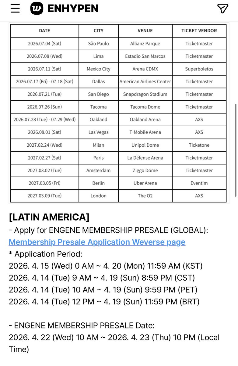 ENHYPEN Brasil tweet media