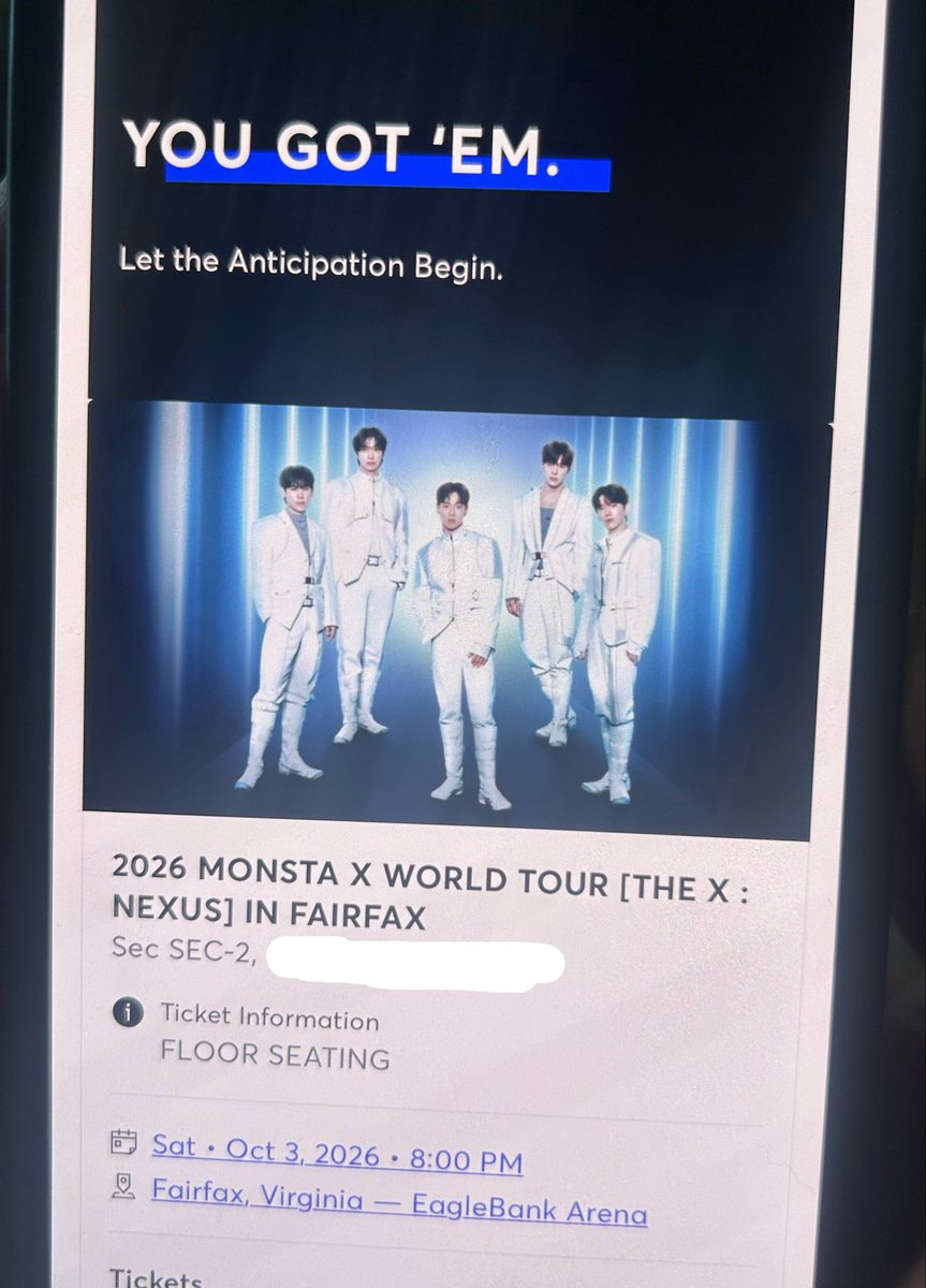 starlostluke's tweet image. MONSTA X TICKETING WAR HAS BEEN WON!! SEE YOU ULTIMATE VIP MY MONSTA X🥹❤️‍🩹@coenfflmin