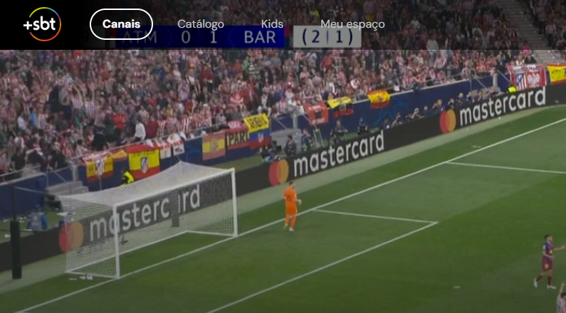 Tenho TOC  e o streaming do SBT não colabora muito.