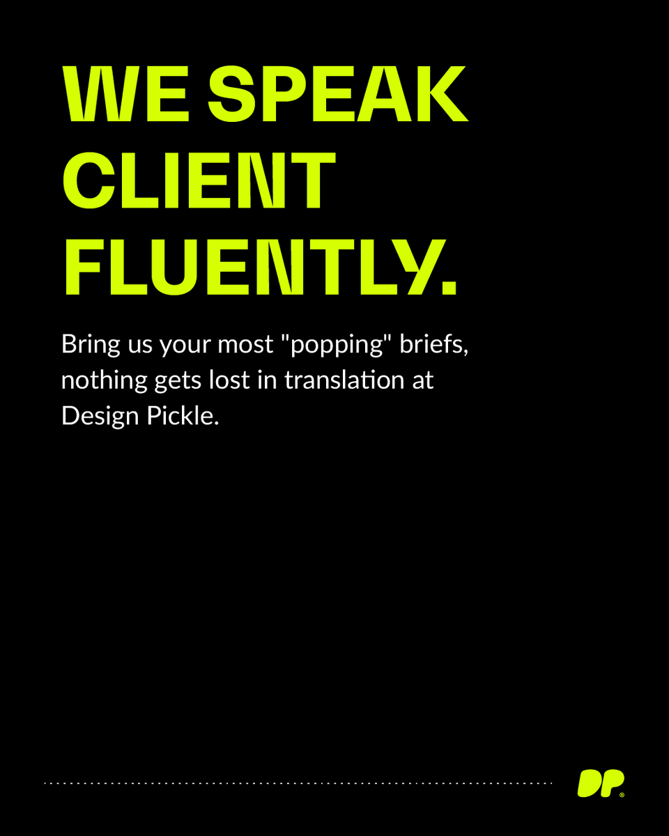 designpickle's tweet image. Do you speak "client"? 

#clientbrief #clientsatisfaction #designsubscription #DesignPickle