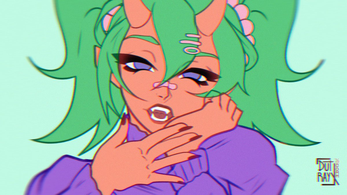 DutrayX's tweet image. Nemia Icon WIP ❤️💚

#Fortnite #FortniteArt #Commission