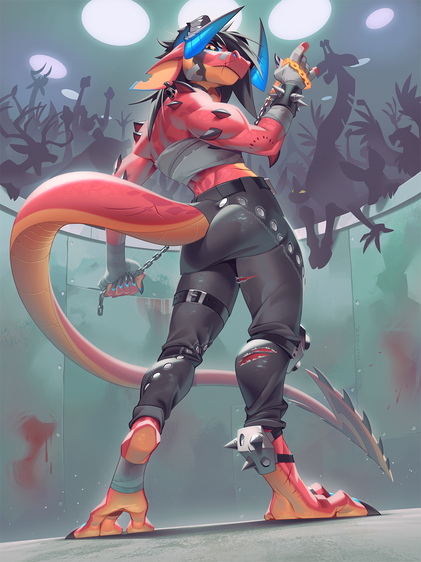 Happy #PortfolioDay ! 
I'm Kyander, and I love drawing cats, flowers and cyberpunk 🐱🌺