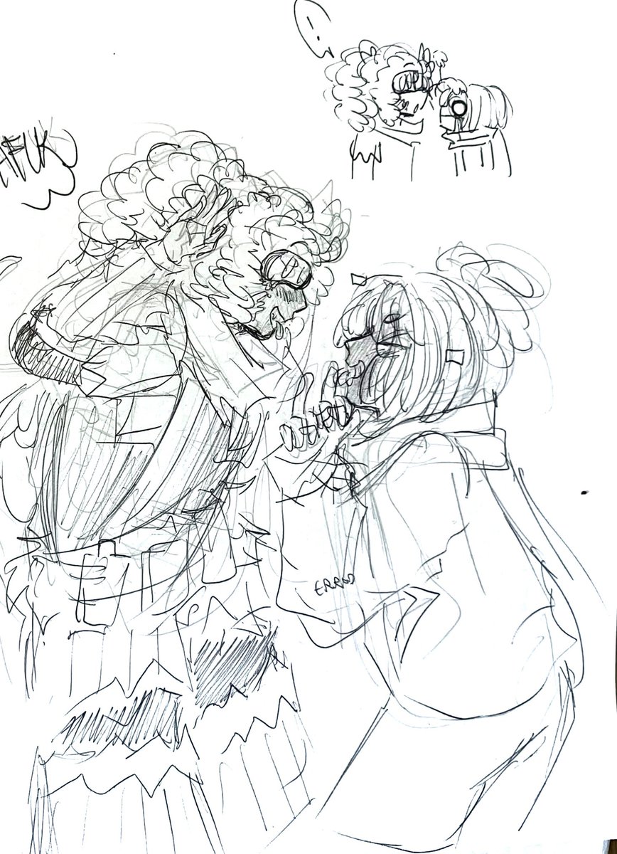 magocake's tweet image. humanization on traditional, because I can’t draw skeletons on paper… #freshinksans #inksans #errorsans