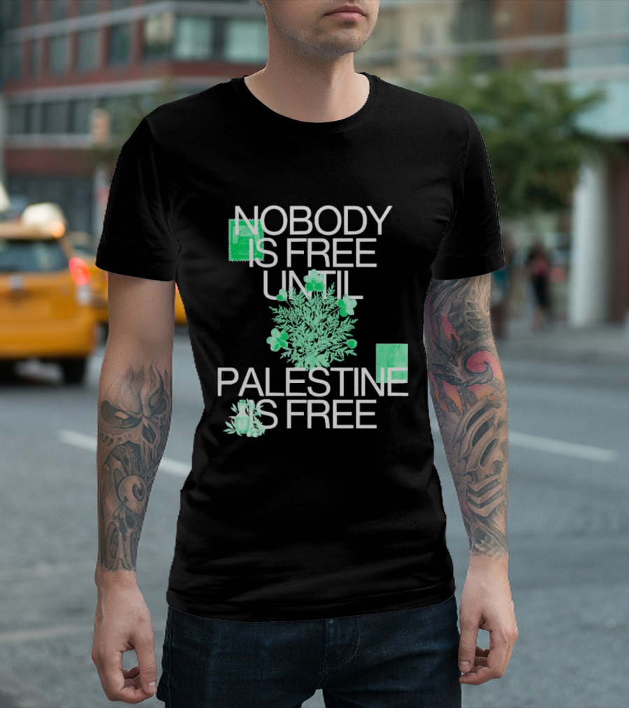 feriziabrand's tweet image. Hot take: Wearing the "Nobody Is Free Until Palestine Is Free" shirt on St. Patrick's Day really makes a statement. It’s a unique way to mix a festive vibe with a powerful message. ferizia.com/product/t-shir…

#Palestine #StPatricksDay #SocialJustice #Tshirt