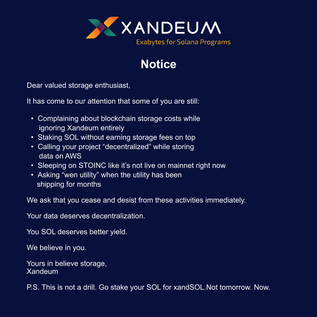 Xandeum tweet media