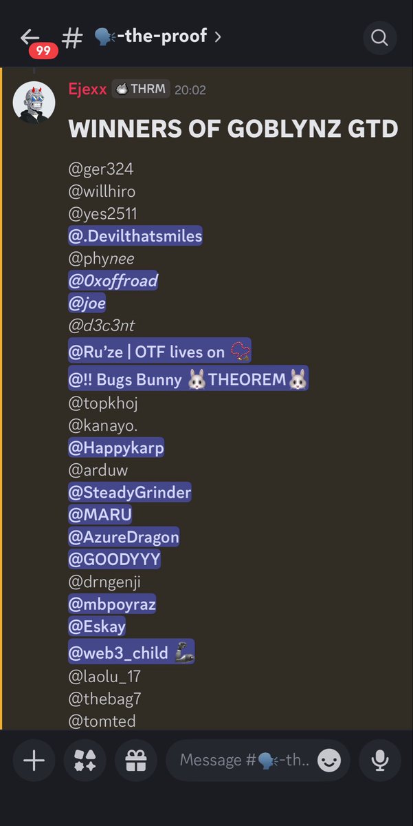 0xjexx_'s tweet photo. We just gave out 25 @GoblynzNFT GTD spots to the top 25 Theorem community members that participated in the event with goblynz today.🔥

Thanks @GoblynzNFT and @R_WalterKovacs for making this happen👺 https://t.co/ON3O514nh4