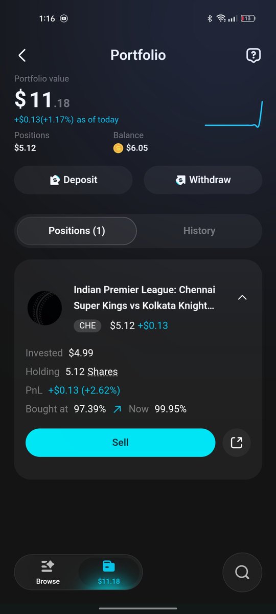 MdAsifKhan5797's tweet photo. Another win! 🔥💙
Enjoying the Bitget Wallet IPL Campaign 🇧🇩
Let’s keep predicting and winning 🚀
#IPLonBitgetWallet https://t.co/y6OQXIGmNR
