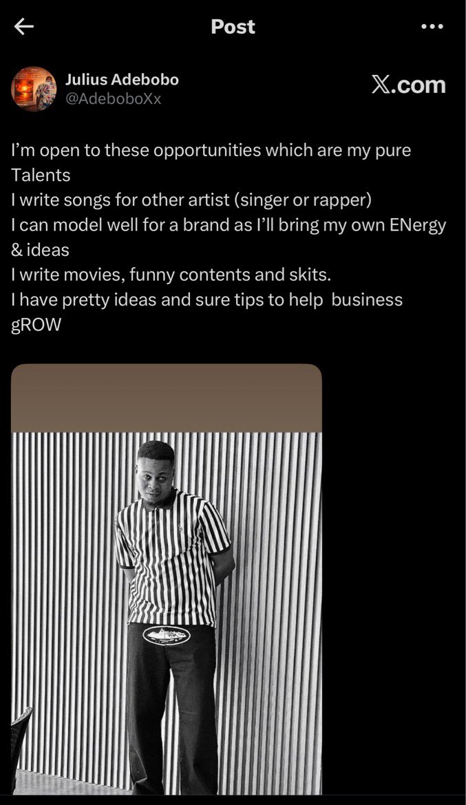 Julius Adebobo tweet media