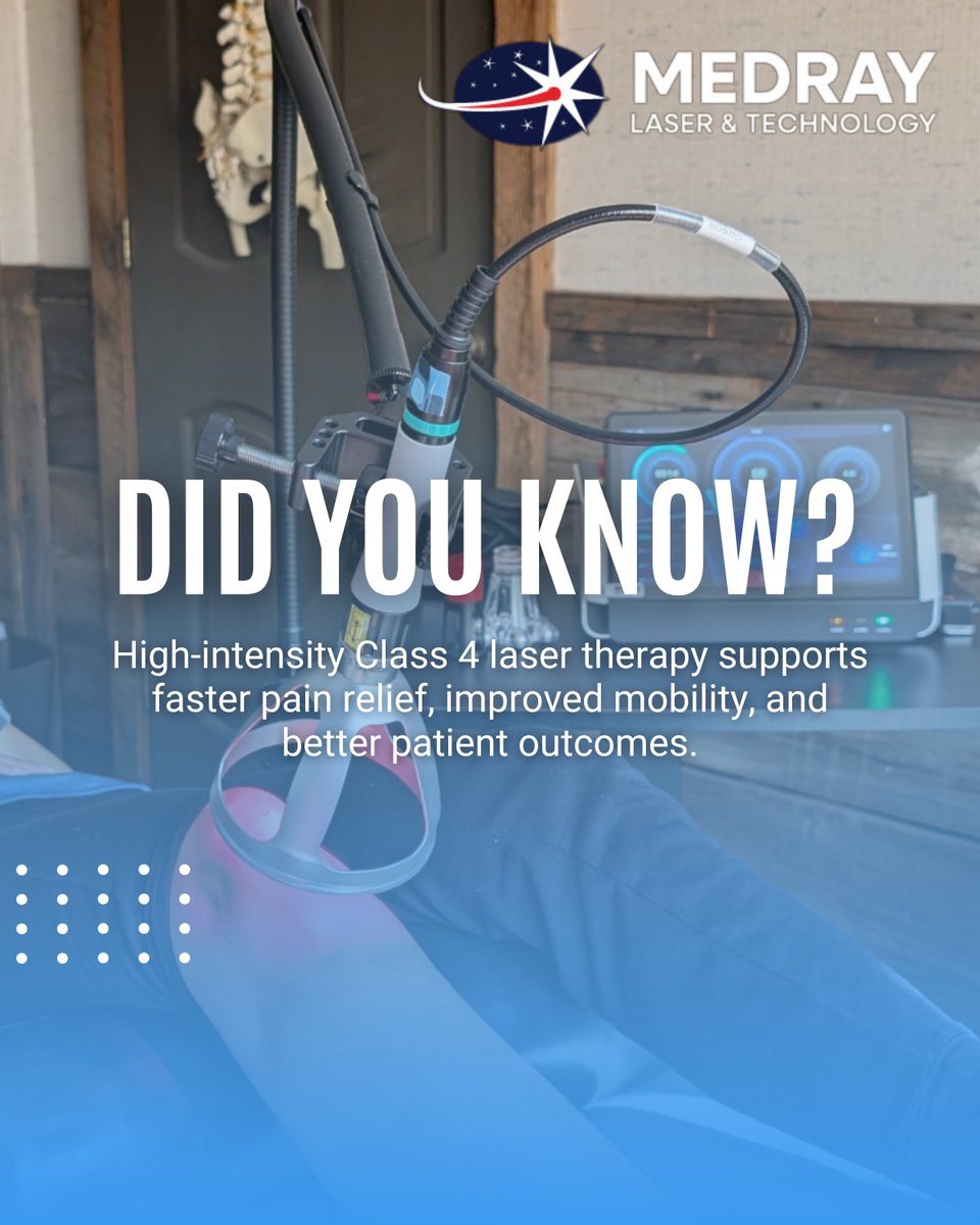 MedrayLaser's tweet photo. High-intensity Class 4 laser therapy has become a consistent part of that process, not because it changes what we do, but because it strengthens the outcomes we’re already working toward.

#class4laser #lasertherapy #medraylaser https://t.co/pt66zOojMn