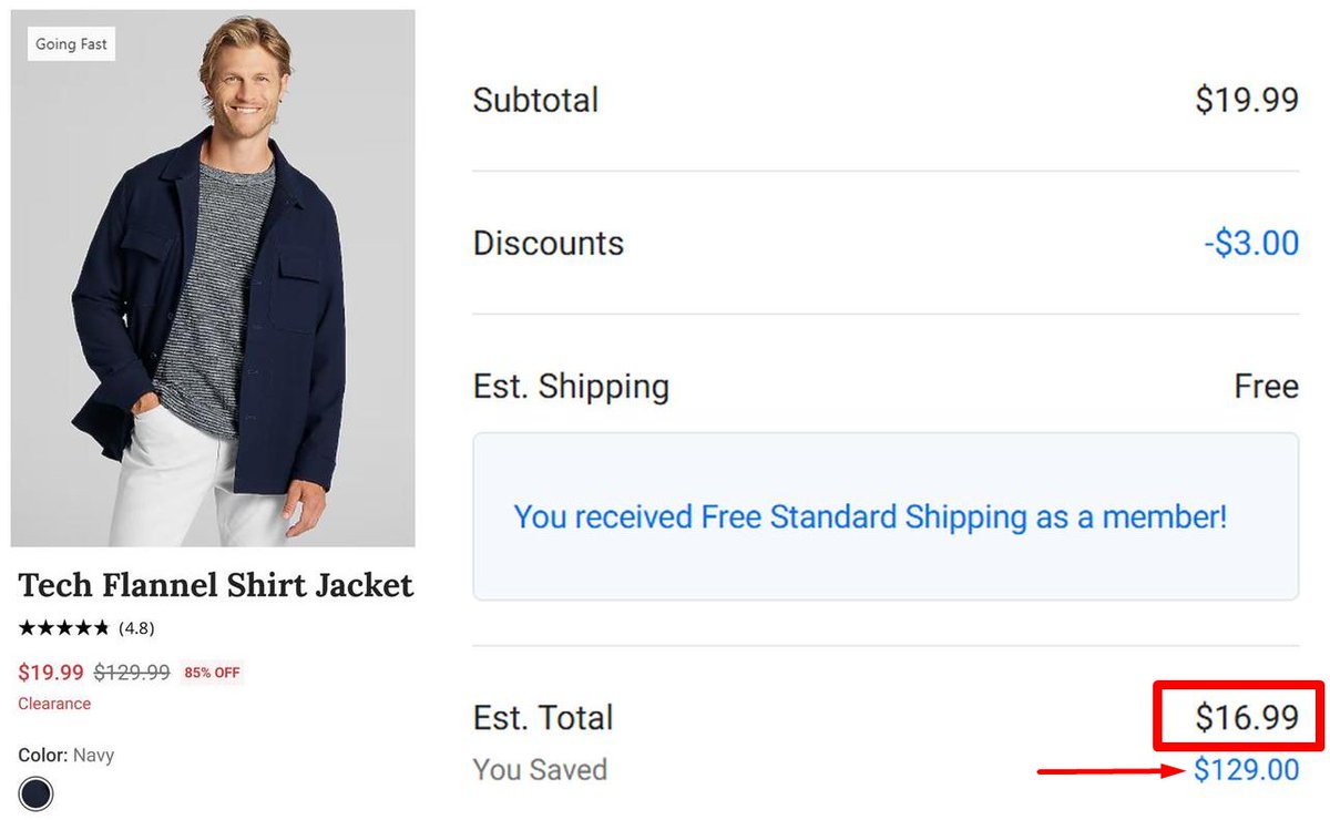 Pricerrors's tweet image. $130 TECH JACKET FOR $17

Mens Warehouse just listed this for $113 OFF

Code "COLE15" takes off extra 15% OFF with FREE shipping

Would recommend checking out the whole sale from last post!

mavely.app.link/oXactyf3k2b #ad