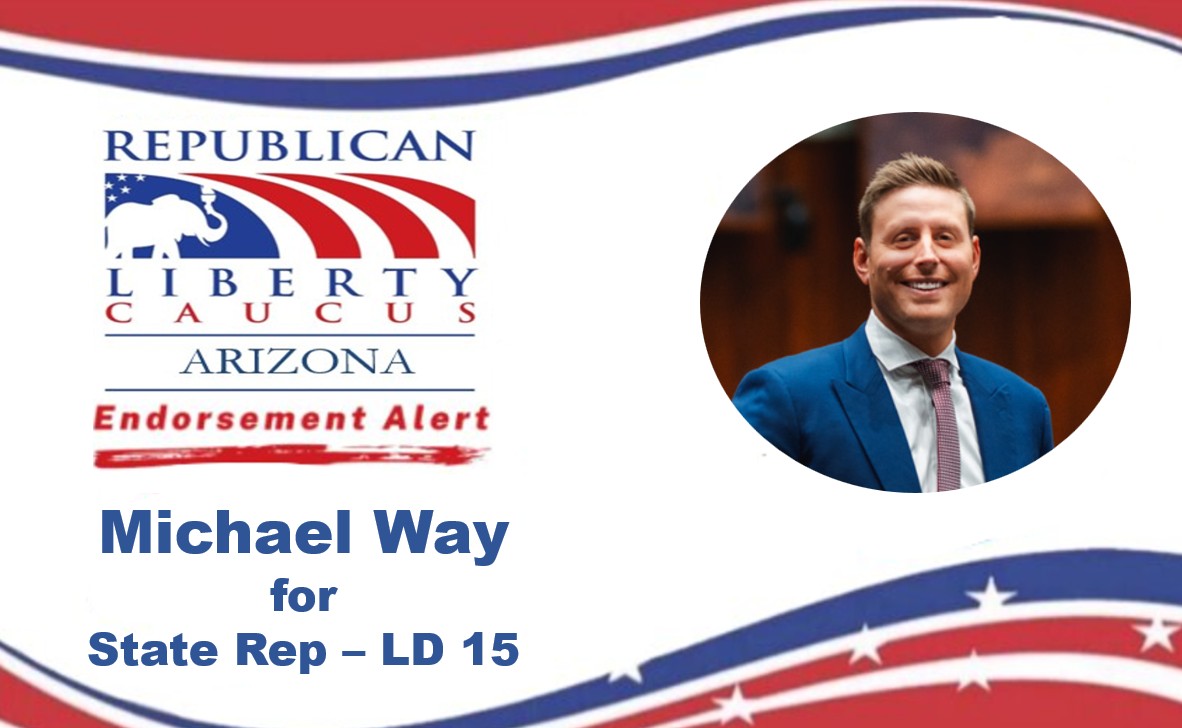 RLCAZ's tweet photo. You know what we stand for, but who do we stand behind?

Michael Way for Arizona House of Representatives, LD15! https://t.co/ROwGtWTH5u