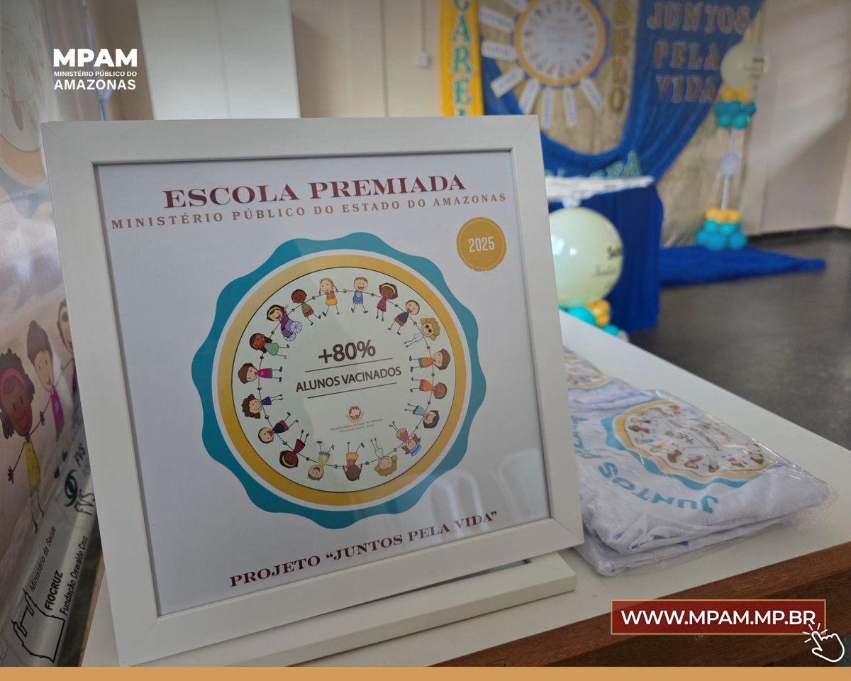 MP_Amazonas's tweet image. Escolas do Amazonas têm até 1º de maio para se inscrever no “Juntos pela Vida”, projeto que reconhece quem mantém alta cobertura vacinal entre estudantes.

Saiba mais no portal: mpam.mp.br

#MPAM #Vacinação #Educação #SaúdePública #Amazonas