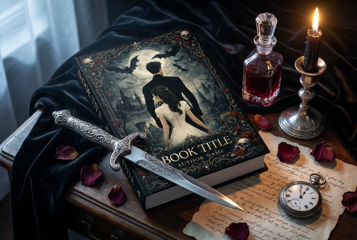 wolfart_design's tweet photo. Just dropped: a gothic romantic fantasy premade cover for the story where love and darkness can't be separated 🖤 

See it here https://t.co/jtcGqGTq5A

· exclusive license · Amazon KDP ready → Your title added in 48h

#indieauthor #selfpublishing #bookcover #darkromance #gothic https://t.co/fESyfI7QDb