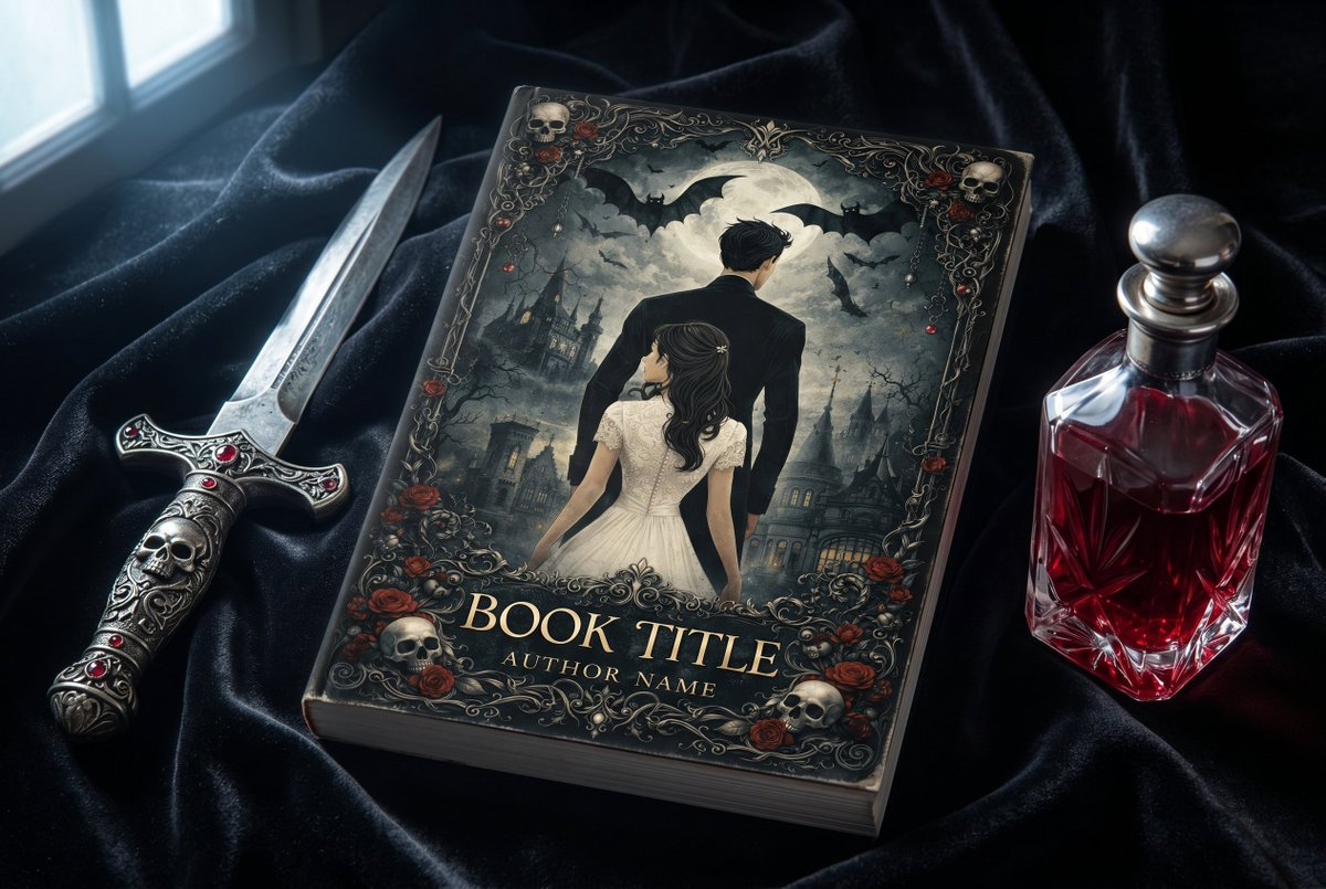 wolfart_design's tweet photo. Just dropped: a gothic romantic fantasy premade cover for the story where love and darkness can't be separated 🖤 

See it here https://t.co/jtcGqGTq5A

· exclusive license · Amazon KDP ready → Your title added in 48h

#indieauthor #selfpublishing #bookcover #darkromance #gothic https://t.co/fESyfI7QDb