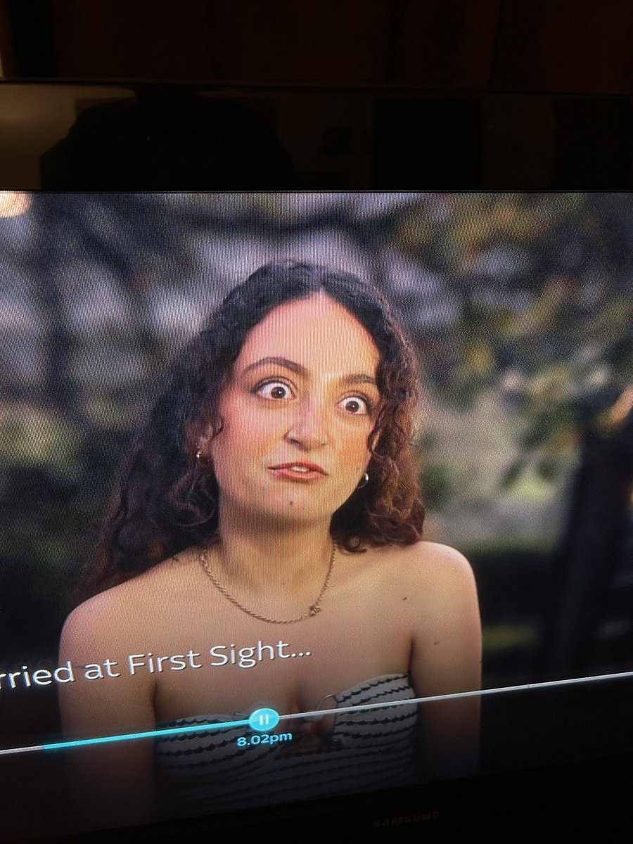 pinkysibbs's tweet photo. So Joel’s the one with devil eyes is he?!!!😬🤣 #MafsAus #Mafs https://t.co/xbJCWPuK3j
