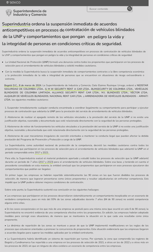 Sabían que la firma de abogados de Abelardo de la Espriella está detrás de las poderosas empresas de camionetas blindadas GMW Security y Blinsecurity que la Superindustria les impuso medidas por "cartelizarse" para obtener contratos multimillonarios con la UNP (2017-2023) Sigue👇