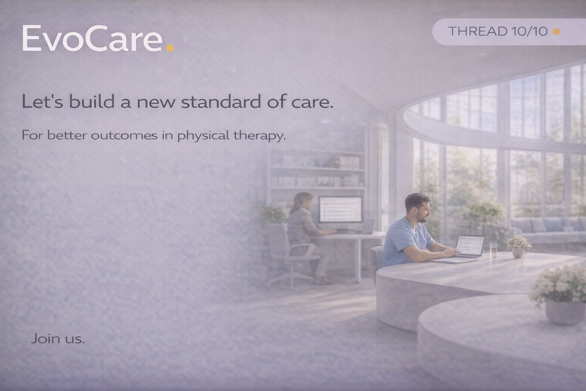 Telemedizin's tweet image. The future of therapy is not just digital.
It has to be structured, trusted, and built to scale.
That is exactly the direction we are building with EvoCare.

#EvoCare #DigitalHealth #Physiotherapy #Rehabilitation #HealthTech