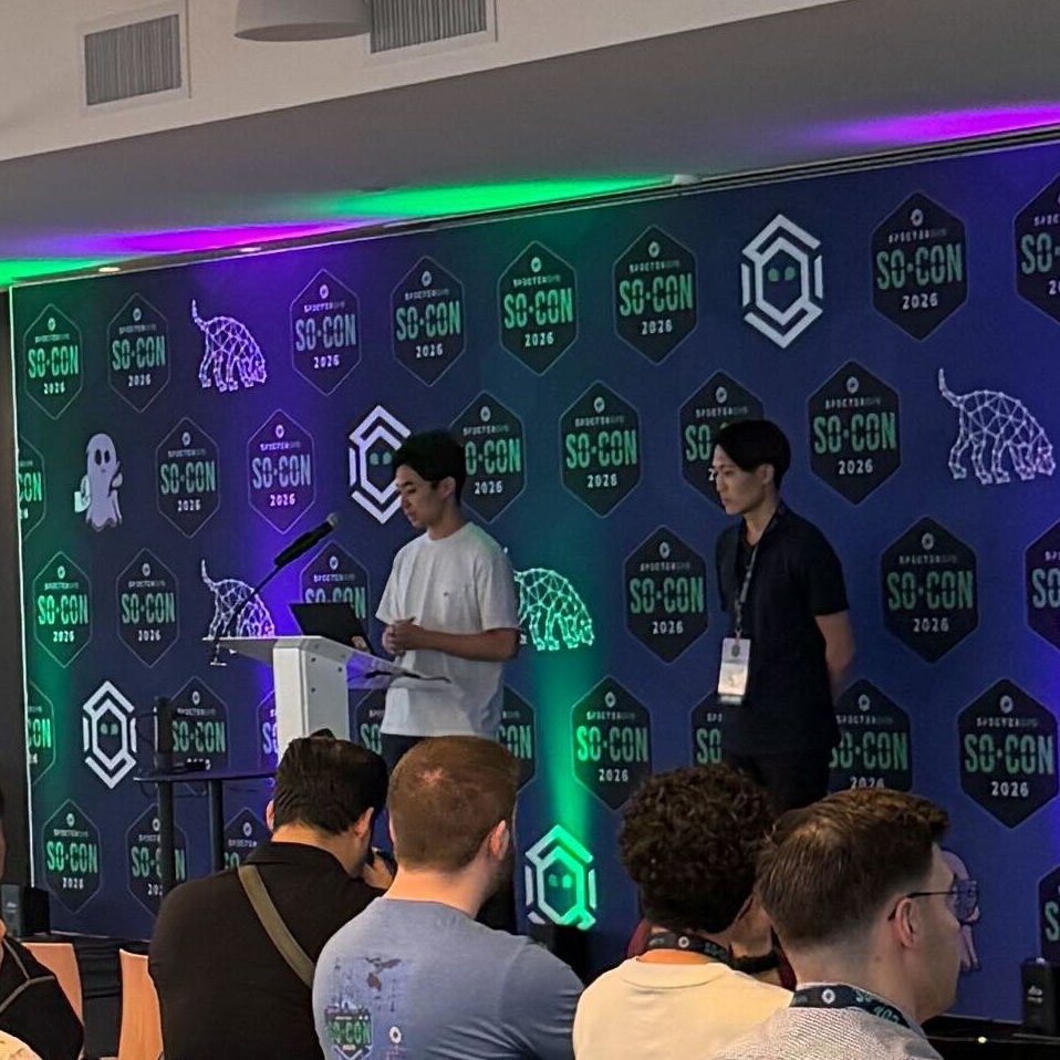 SpecterOps's tweet photo. Can Credential Guard really stop credential theft?

In their talk at #SOCON2026 @TEMP43487580 and Riku Bamba reveal how attackers can still extract credentials using TPM-backed keys even with only standard user access. https://t.co/BshA7dJy9f