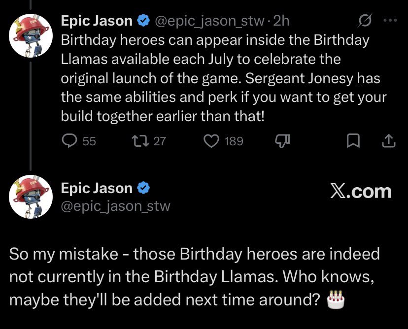 Fortnite STW News tweet media