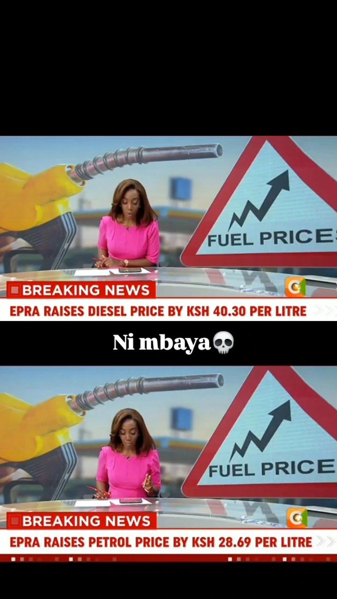 VictorKerr67081's tweet photo. Tough times ahead as EPRA hikes petrol and diesel prices 💀 https://t.co/9y9gGSfx13