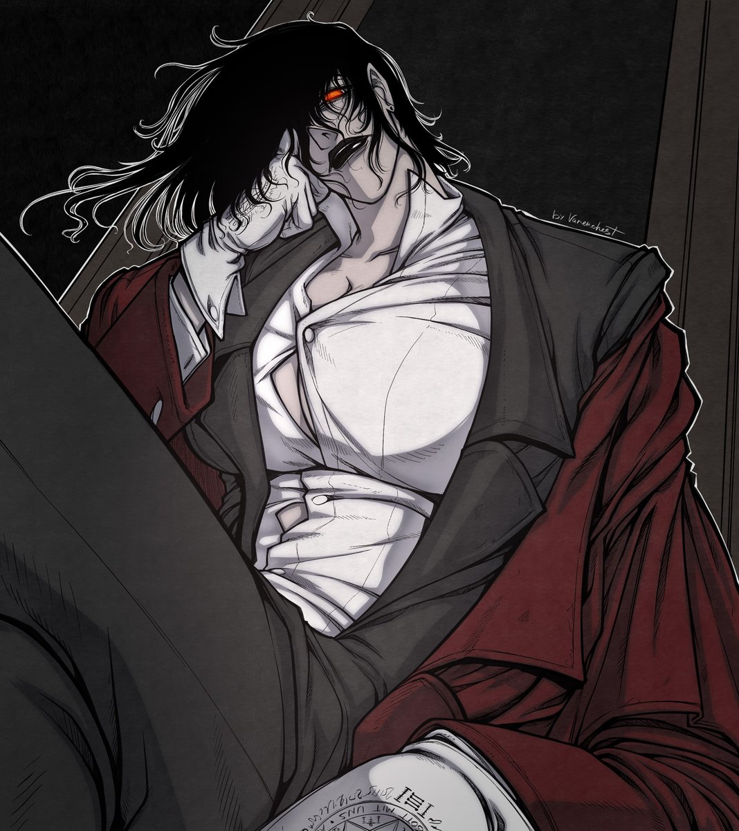 vanerchest's tweet image. Alucard (rule 63)