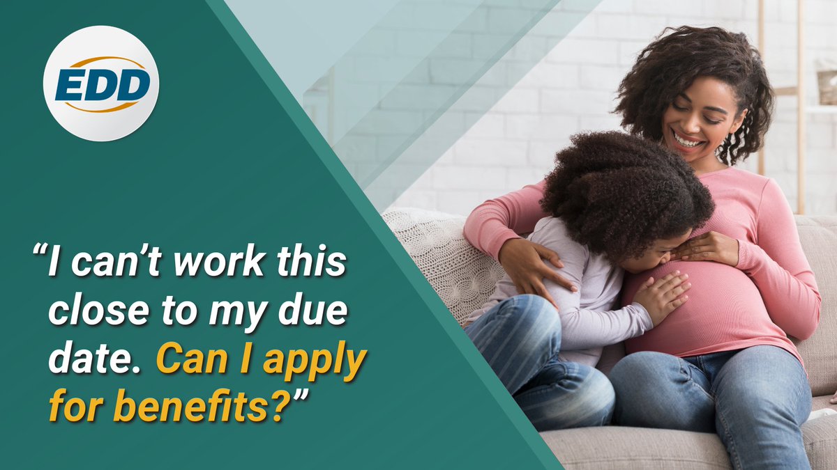 CA_EDD's tweet photo. Expecting a baby? You may be able to get disability benefits if you’re expecting a baby or recently gave birth.

With your doctor's approval, you may get benefits for:

🔹4 weeks or more before your due date

🔹Up to 6 weeks after a vaginal birth

🔹Up to 8 weeks after a C-section (Cesarean) birth

🔹More time if your doctor says you need a longer recovery 

We’re here to support your recovery so you can focus on growing your family. 🤲

Learn more: https://t.co/huEm2IfZWV
