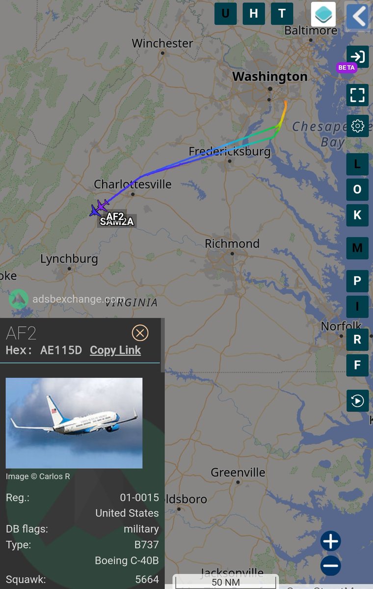 sipjack1776's tweet image. VPOTUS and Support/Press en-route to Athens, GA for a TPUSA event out of JBA.
C-40 Clipper 2x
#AE115D/01-0015/AF2
#AE0945/01-0040/SAM2A
@Borrowed7Time @USAF_VIP_LGX @USGovJets