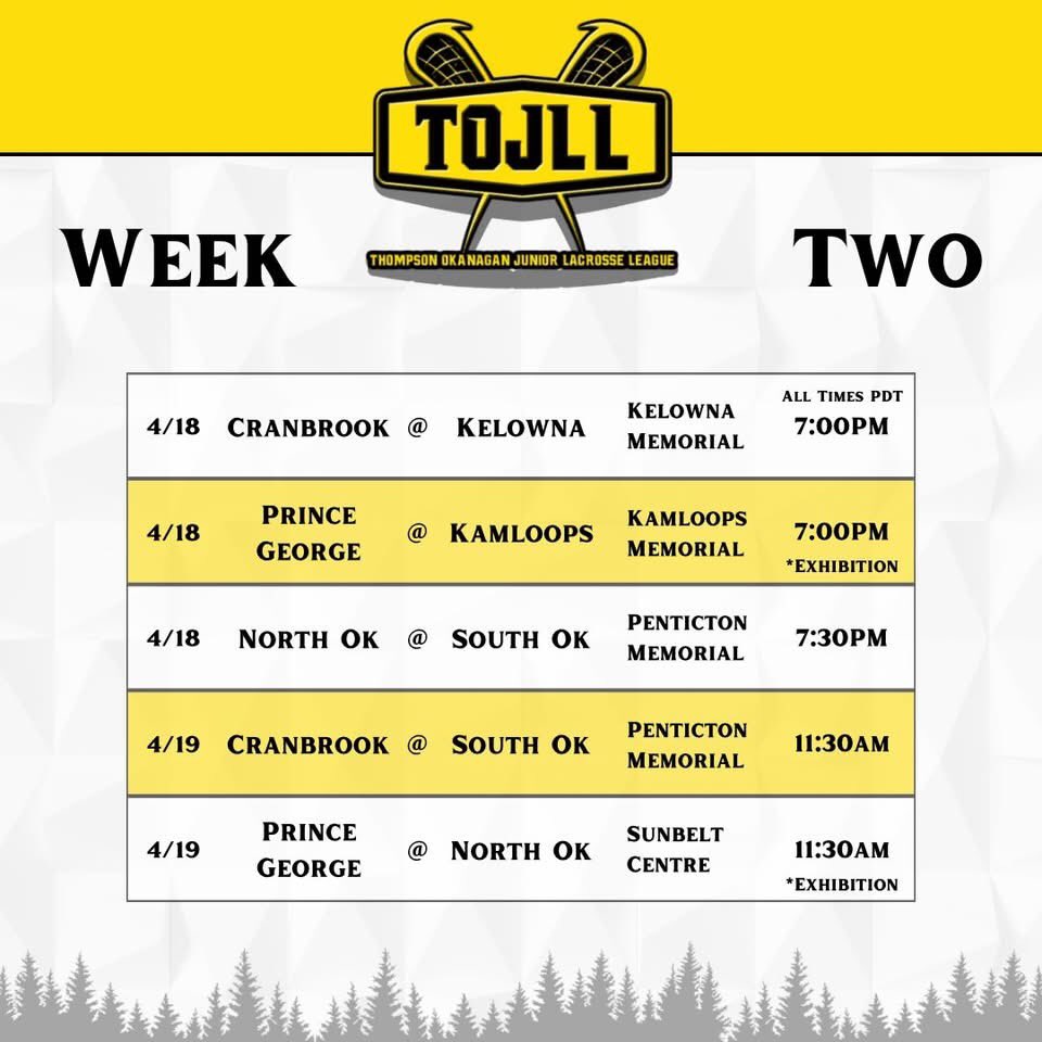 Thompson-Okanagan Junior Lacrosse League tweet media