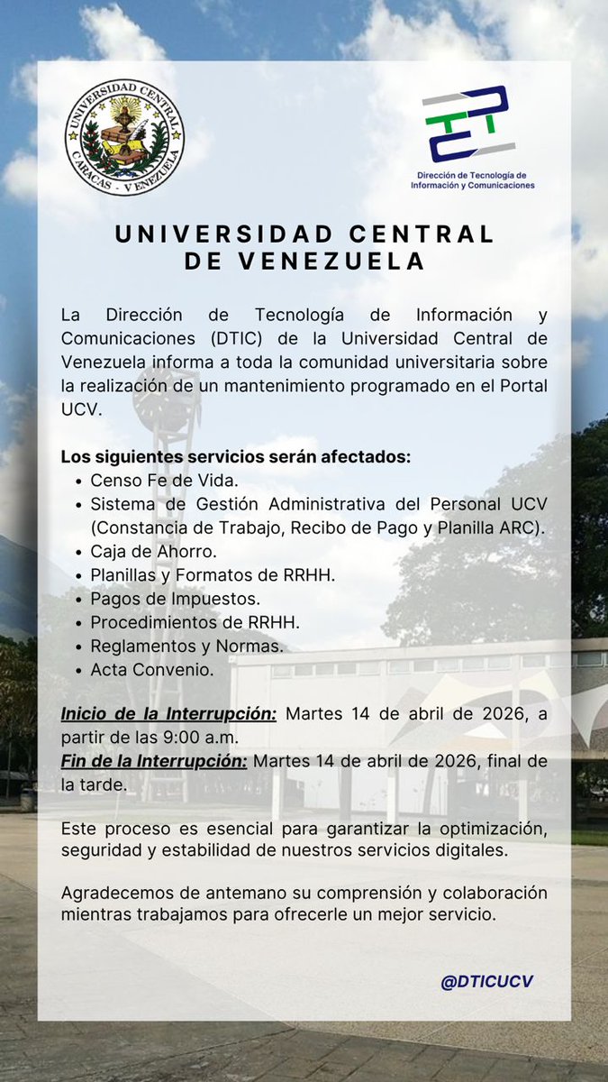 Comisión Electoral UCV tweet media