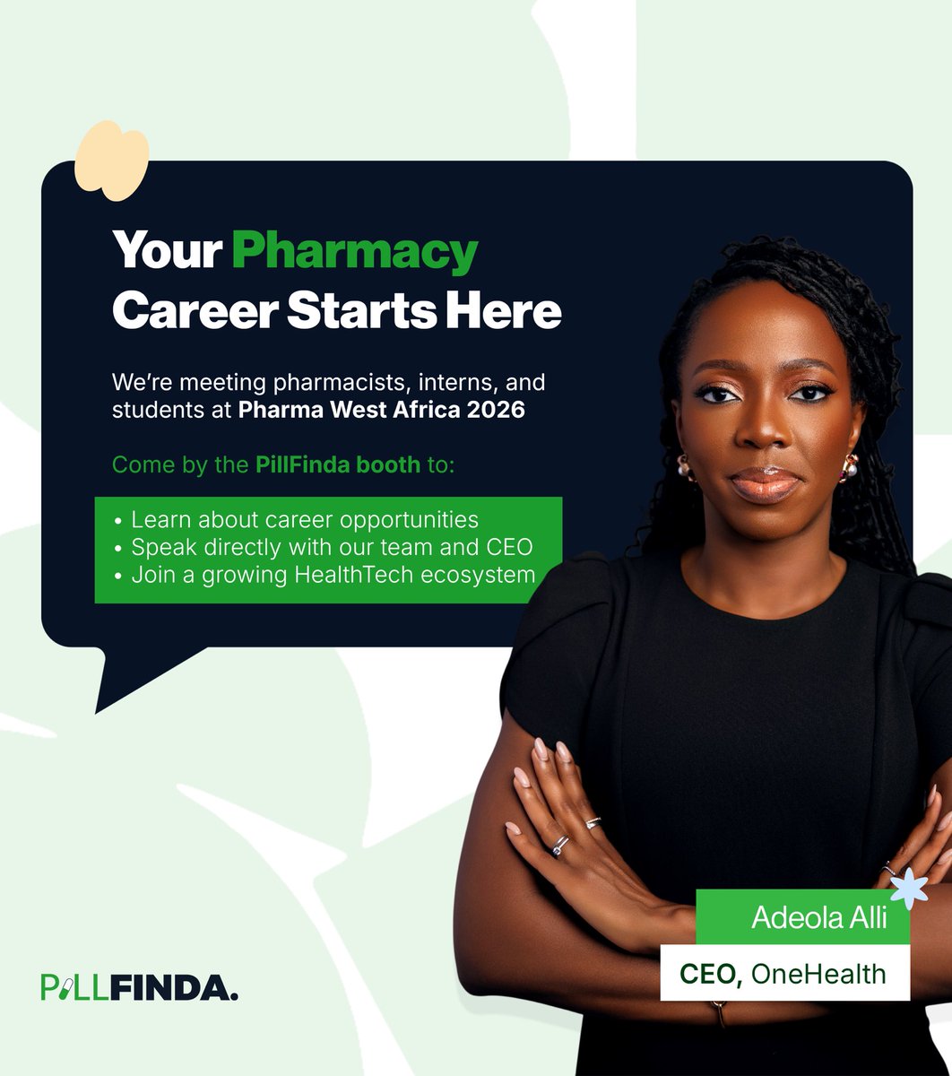 Debaay's tweet photo. It’s been a minute, but never too late to restart! Hi Xrs! 

I’ll be at Pharma West Africa, PillFinda booth (2B11).

📍 Landmark Centre, Victoria Island, Lagos
📌 Booth 2B11
📅 April 14th – 16th

Hope to see you there!

https://t.co/x2k3SZ8IVa https://t.co/sla7CCi1Nv