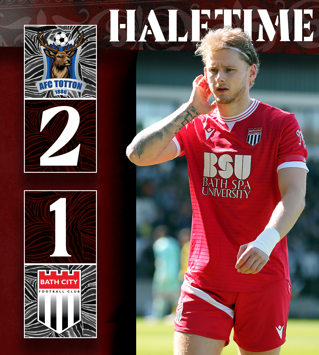 BathCity_FC's tweet image. ⏸️ Behind at the break.

⚫️⚪️ #Romans 🤝 @Thrive_SportsCo