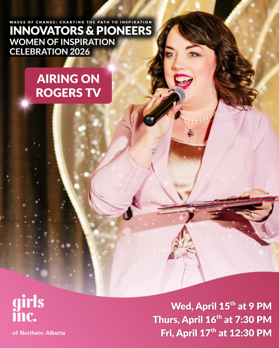 girlsincofNAB's tweet image. Did you miss the 2026 WOI Celebration? It's not too late! An hour-long special of the WOI Gala will be airing on Rogers TV this week!💖
Tune in:
✨ April 15th @ 9 PM
✨ April 16th @ 7:30 PM
✨ April 17th @ 12:30 PM
Thanks to Neville Video Productions for producing!
#WOI2026  #YMM