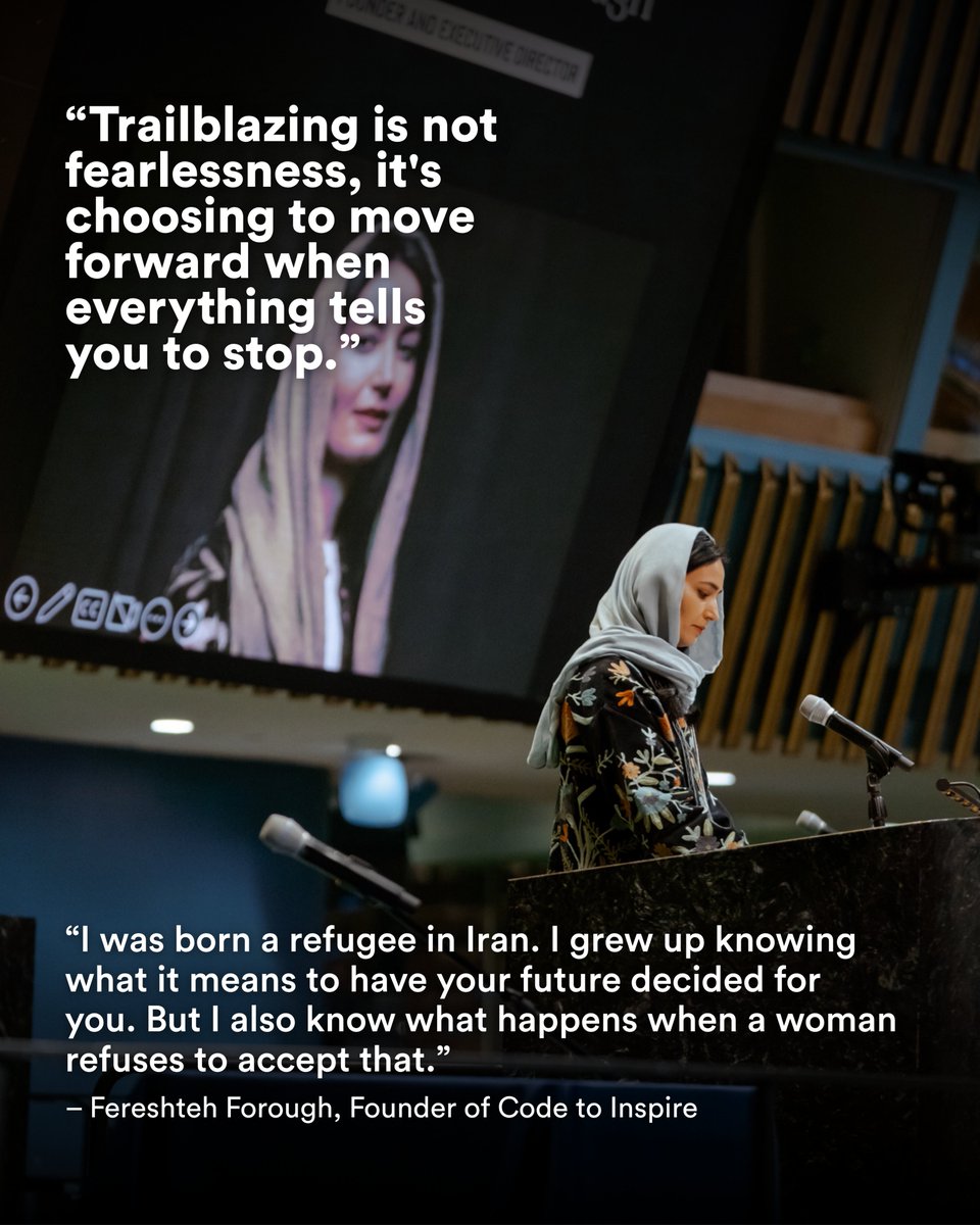 GlobalSpotlight's tweet photo. Powerful voices from Women Breaking Barriers – a high-level event hosted by Spotlight Initiative, @RiseNowUS, and the Permanent Missions of Sweden (@SwedenUN), Uruguay (@UruguayONU) and Viet Nam (@VietNam_UN) to the @UN.

📸 @TatyanaMcFadden @f_forough @jeenie_weenie1 https://t.co/Ukxpidklt4