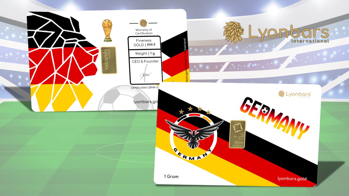 lyonbars's tweet photo. ⚽️ Ready for the FIFA World Cup 2026? 🏆

Catch your favourite World Championship GoldCard &amp; show the world your proudness!

🇩🇪 https://t.co/r66vTXNuHB

🇨🇭 https://t.co/d5YcTpySB1

#worldchampionship2026 #usamexicocanada2026 #fifaworldcup
#WM2026 #lyonbars #germany #switzerland https://t.co/CLntKl7KUA