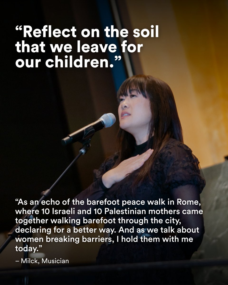 GlobalSpotlight's tweet photo. Powerful voices from Women Breaking Barriers – a high-level event hosted by Spotlight Initiative, @RiseNowUS, and the Permanent Missions of Sweden (@SwedenUN), Uruguay (@UruguayONU) and Viet Nam (@VietNam_UN) to the @UN.

📸 @DrSianProctor @MILCKMUSIC https://t.co/UcGiWlexyK