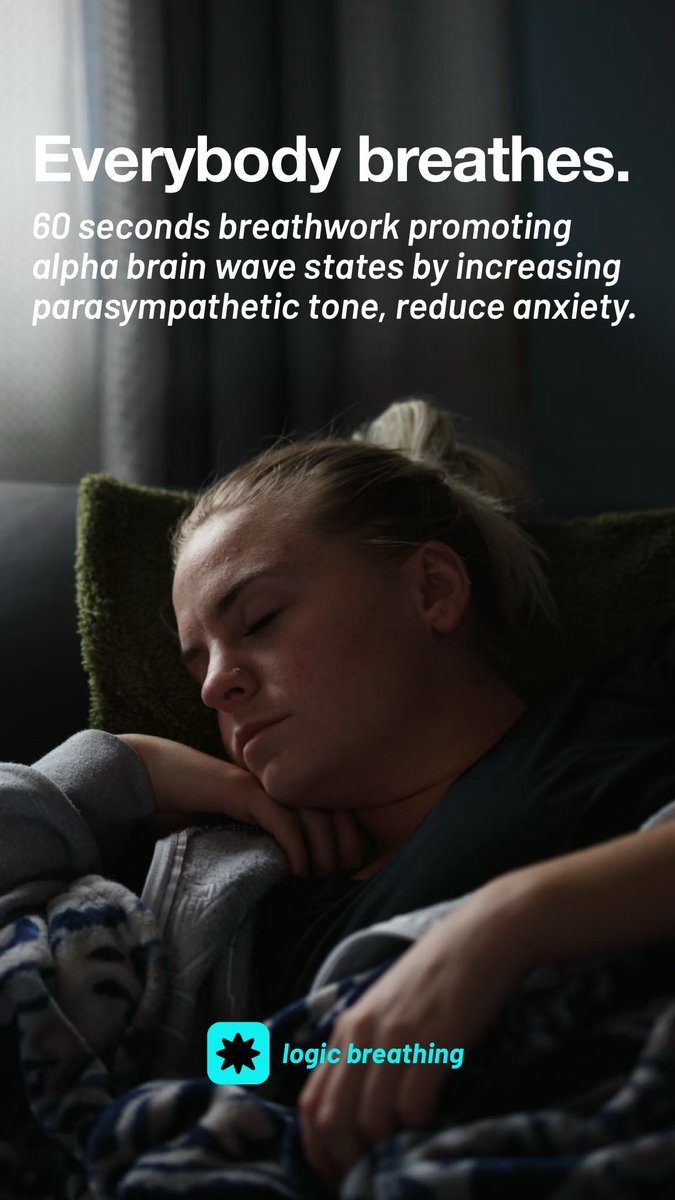 logicbreathing's tweet photo. Everybody breathes. Few do it right.
60 seconds breathwork, backed by science.

Sleeping aid.
Dr. Andrew Weil's clinically researched sleeping technique. This pattern increases parasympathetic tone, reduces anxiety and aids with falling asleep by promoting alpha brain wave states https://t.co/sIbCWnAcQ1